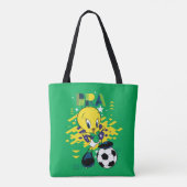 TWEETY™ Team Brasil Fußball-Grafik Tasche (Rückseite)