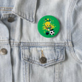 TWEETY™ Team Brasilien Fußball-Grafik Button (Beispiel)