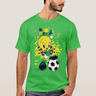 TWEETY™ Team Brasilien Fußball-Grafik T-Shirt