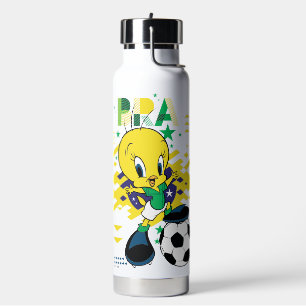 TWEETY™ Team Brasilien Fußball-Grafik Trinkflasche