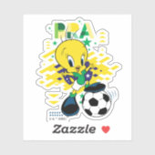 TWEETY™ Team Brazil Soccer Graphic Aufkleber (Blatt)