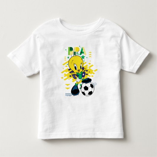 TWEETY™ Team Brazil Soccer Graphic Kleinkind T-shirt (Vorderseite)