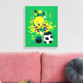 TWEETY™ Team Brazil Soccer Graphic Leinwanddruck (Insitu (Wohnzimmer))