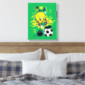 TWEETY™ Team Brazil Soccer Graphic Leinwanddruck (Insitu (Schlafzimmer))