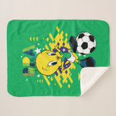 TWEETY™ Team Brazil Soccer Graphic Sherpadecke (Vorderseite (Horizontal))