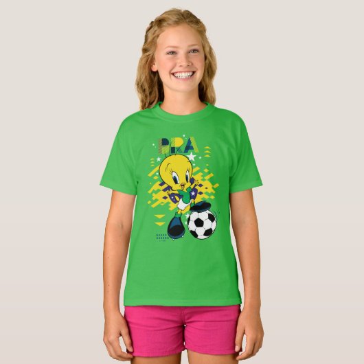 TWEETY™ Team Brazil Soccer Graphic T-Shirt (Vorne ganz)