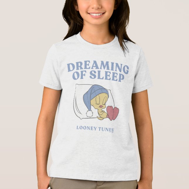 TWEETY™ Träumt von Schlaf Tri-Blend Shirt (Vorderseite)