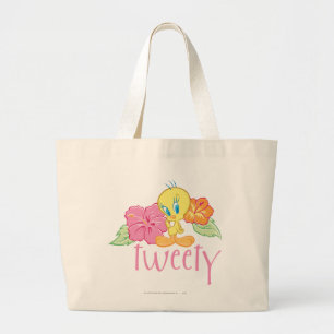 TWEETY™ Tropische Blumen Jumbo Stoffbeutel