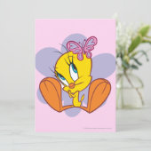 TWEETY™ und Butterfly Einladung (Stehend Vorderseite)