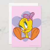 TWEETY™ und Butterfly Einladung (Vorne/Hinten)