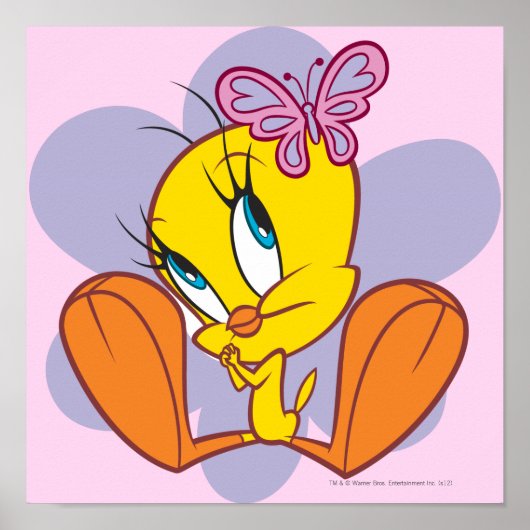 Tweety und Butterfly Poster (Vorne)