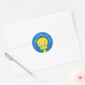 TWEETY™ | Unschuldiger kleiner Vogel Runder Aufkleber (Umschlag)