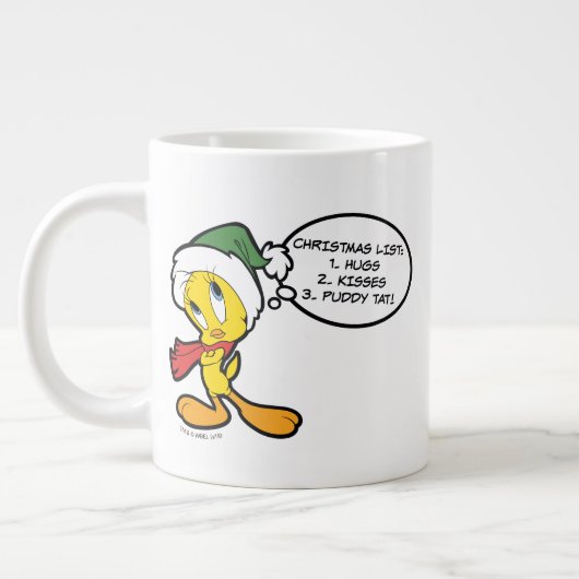 TWEETY™ Weihnachtsdenken Jumbo-Tasse (Links)