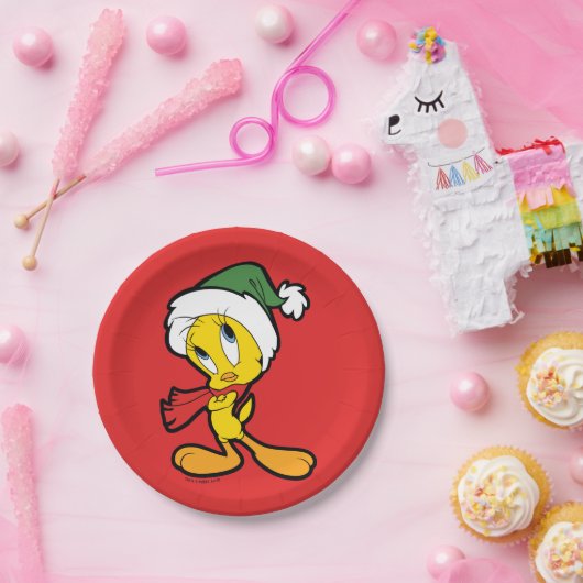 TWEETY™ Weihnachtsdenken Pappteller (Party)