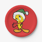 TWEETY™ Weihnachtsdenken Pappteller (Vorderseite)