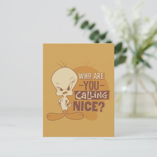 TWEETY™ - Wer rufen Sie Nizza an? Postkarte (Stehend Vorderseite)