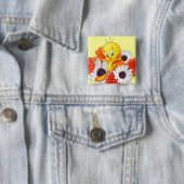 Tweety With Daisies Button (Beispiel)