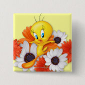Tweety With Daisies Button (Vorderseite)