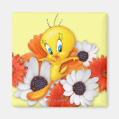 Tweety With Daisies Magnet (Vorne)