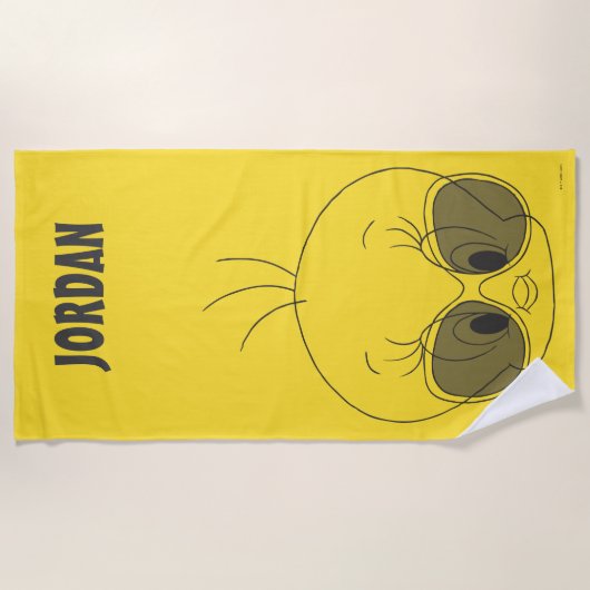 Tweety with Shades Strandtuch (Vorderseite)