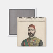 Twefik Pasha Khedive von Ägypten Magnet (Vorderseite/Rückseite)