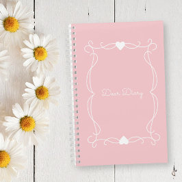 Twek Pink "Sehr geehrte Tagebuch" Journal Notizblock