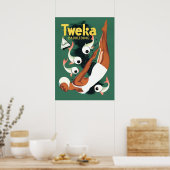 Tweka-Badeanzug aus den 50er Jahren Poster (Küche)