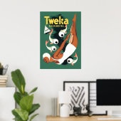 Tweka-Badeanzug aus den 50er Jahren Poster (Heimbüro)