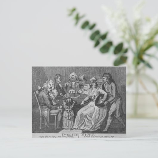Twelfth Night, 1794 Postkarte (Stehend Vorderseite)