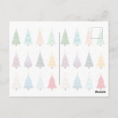 Twelve Christmas Trees: Colorful Holiday Print Postkarte (Rückseite)
