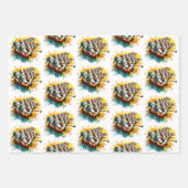 Twelve Days of Christmas Festive Gold Geschenkpapier Set (Vorderseite 2)