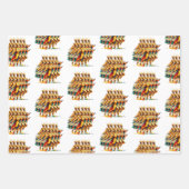 Twelve Days of Christmas Festive Gold Geschenkpapier Set (Vorderseite)