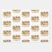 Twelve Days of Christmas Festive Gold Geschenkpapier Set (Vorderseite 3)