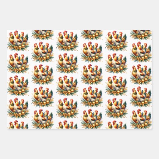 Twelve Days of Christmas Geschenkpapier Set (Vorderseite 3)