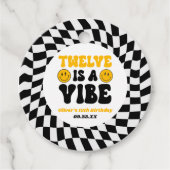 Twelve Is A Vibe Retro 12th Birthday Party Geschenkanhänger (Vorderseite)