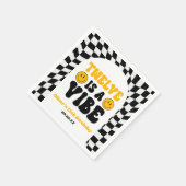 Twelve Is A Vibe Retro 12th Birthday Party Serviette (Ecke)