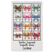 Twelve Seasonal Coquette Bows Calendar Kalender (Titelbild)