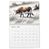 Twelve Spirits – Chinese Zodiac Ink Calendar 2026 Kalender (Feb 2026)