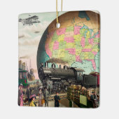 Twentieth Century Transportation, 1910 Christmas Keramikornament (Links)