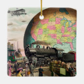 Twentieth Century Transportation, 1910 Christmas Keramikornament (Rückseite)