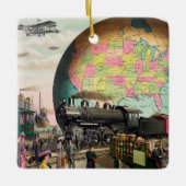 Twentieth Century Transportation, 1910 Christmas Keramikornament (Vorderseite)