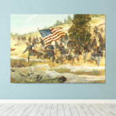 Twentieth Maine von H. Charles McBarron Print Leinwanddruck (Insitu (Holzboden))