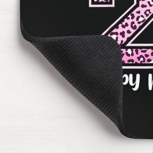 Twenty 26 2026 Happy New Year Leopard Pattern Wome Mousepad (Ecke)