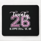 Twenty 26 2026 Happy New Year Leopard Pattern Wome Mousepad (Vorne)