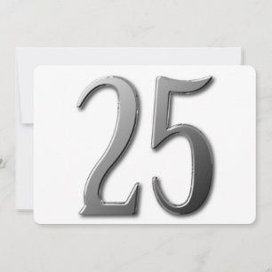 Twenty Five Einladung