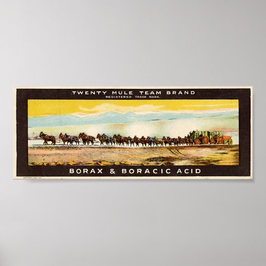 Twenty Mule Team Borax Poster (Vorne)