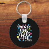 Twenty One Years Later 21 Year Old Birthday Women Schlüsselanhänger (Vorderseite)