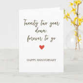 Twenty Two Years Down / Forever to Go Karte (Gelbe Blume)