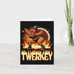 Twerkey Squad Twerking Funny Dancing Turkey Danke Karte