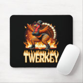 Twerkey Squad Twerking Funny Dancing Turkey Danke Mousepad (Mit Mouse)